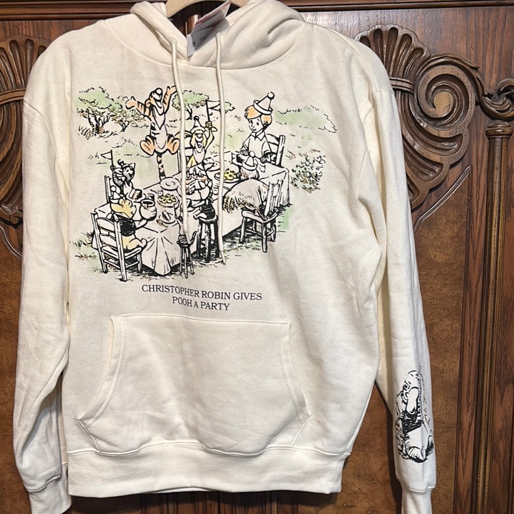 Christopher Robin Graphic Hoodie - Cream BIN T 1